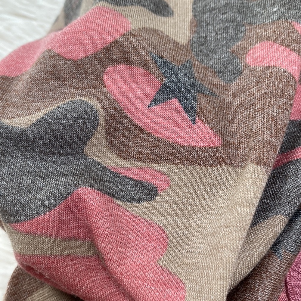 🎉HP🎉 Crescent Camouflage Star Pull On Skirt 💗 Mauve Pink & Gray - Picture 13 of 15
